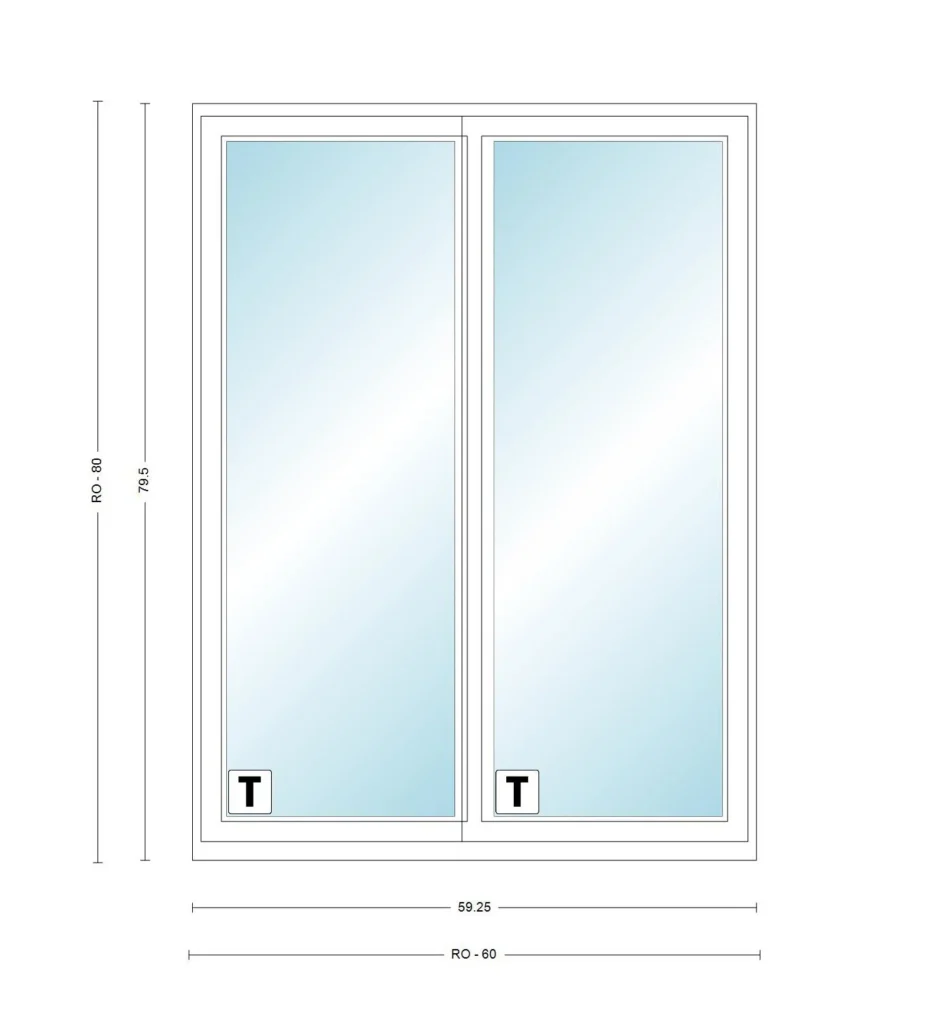 2-Panel Replacement Sliding Glass Doors